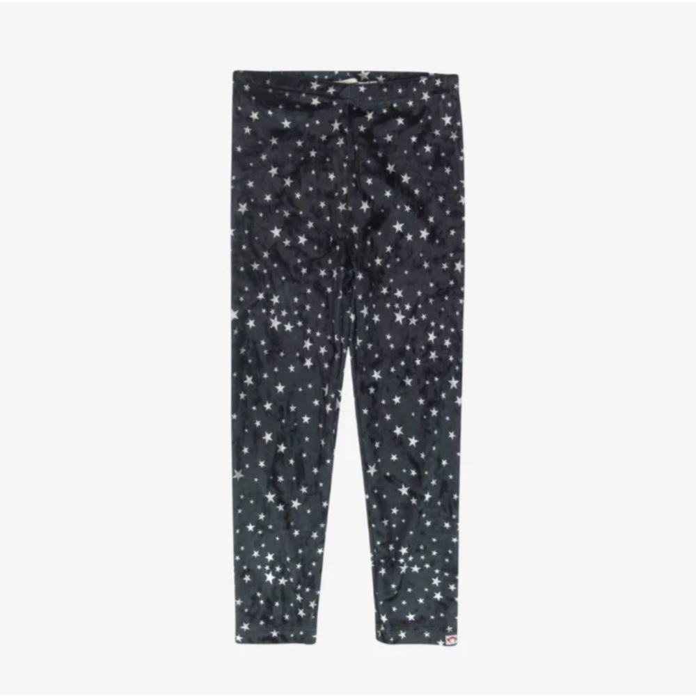 NWT Appaman Dark Navy Velour Star Leggings